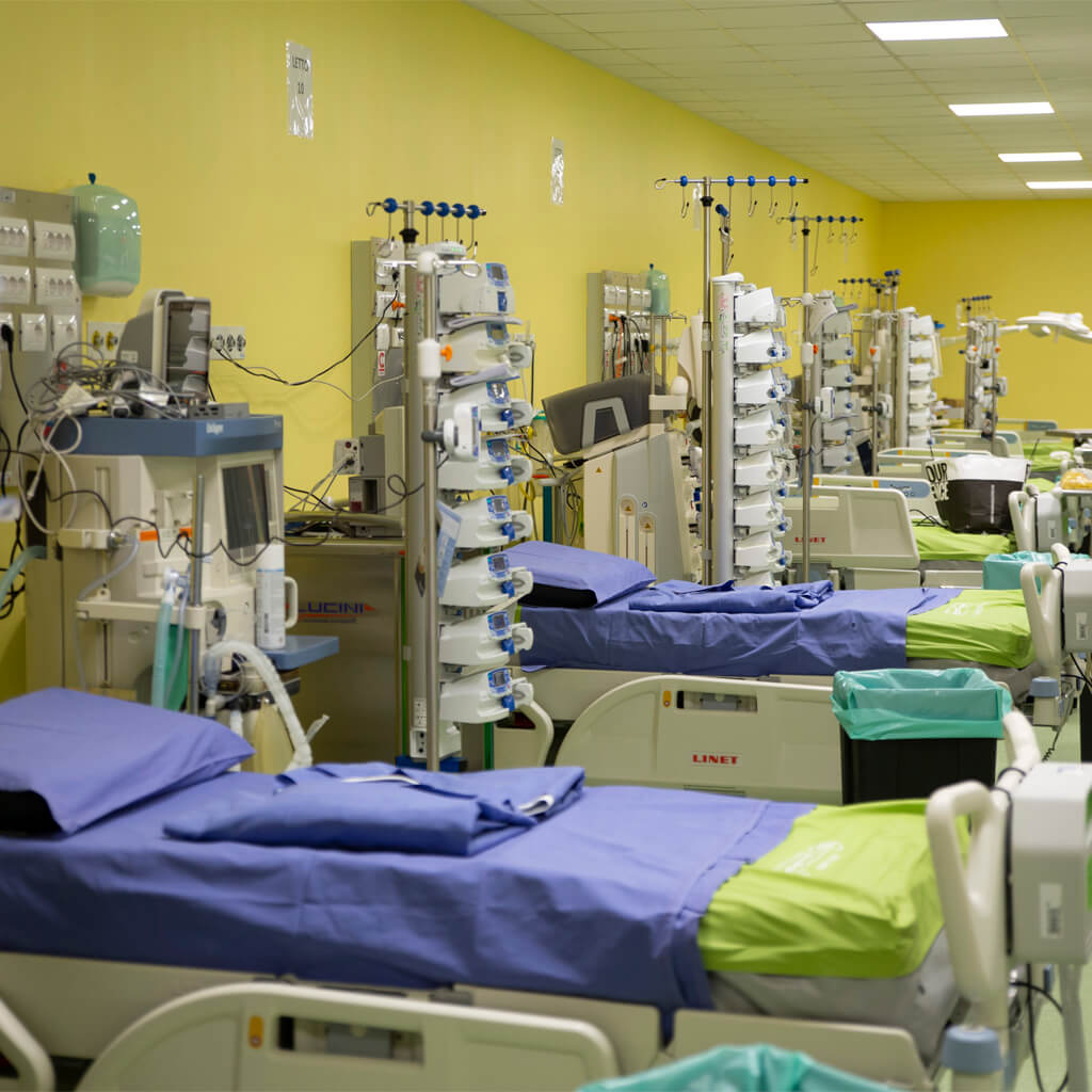 The protection of the hospital staff became a crucial topic during the pandemic. What special protective equipment were you provided to stay safe?